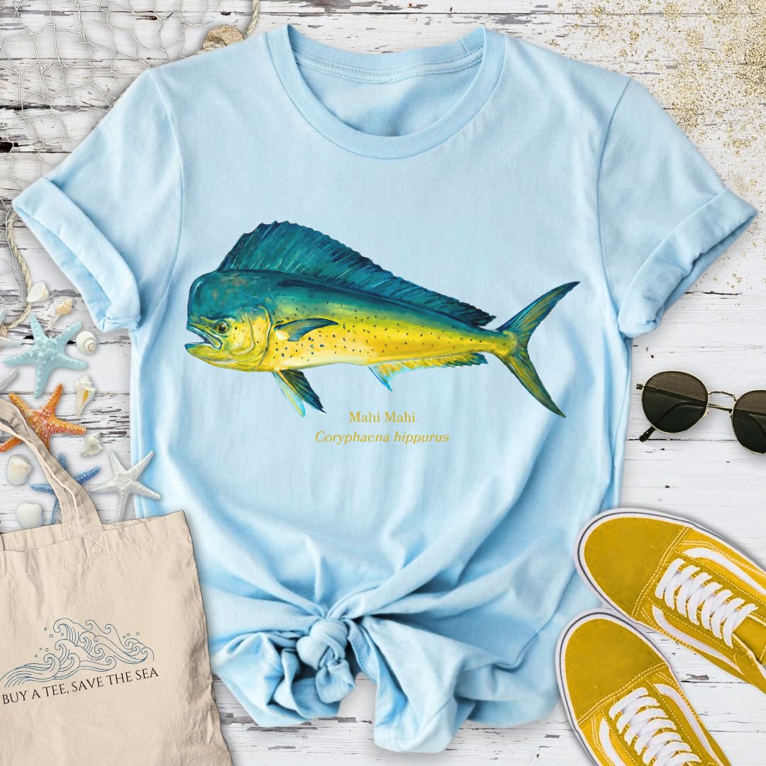 Mahi Mahi T-Shirt - Ocean Graphic Tee - Gift for Ocean Lovers - Unisex