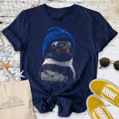 Winter Penguin T-Shirt - Ocean Graphic Tee - Gift for Ocean Lovers - Unisex