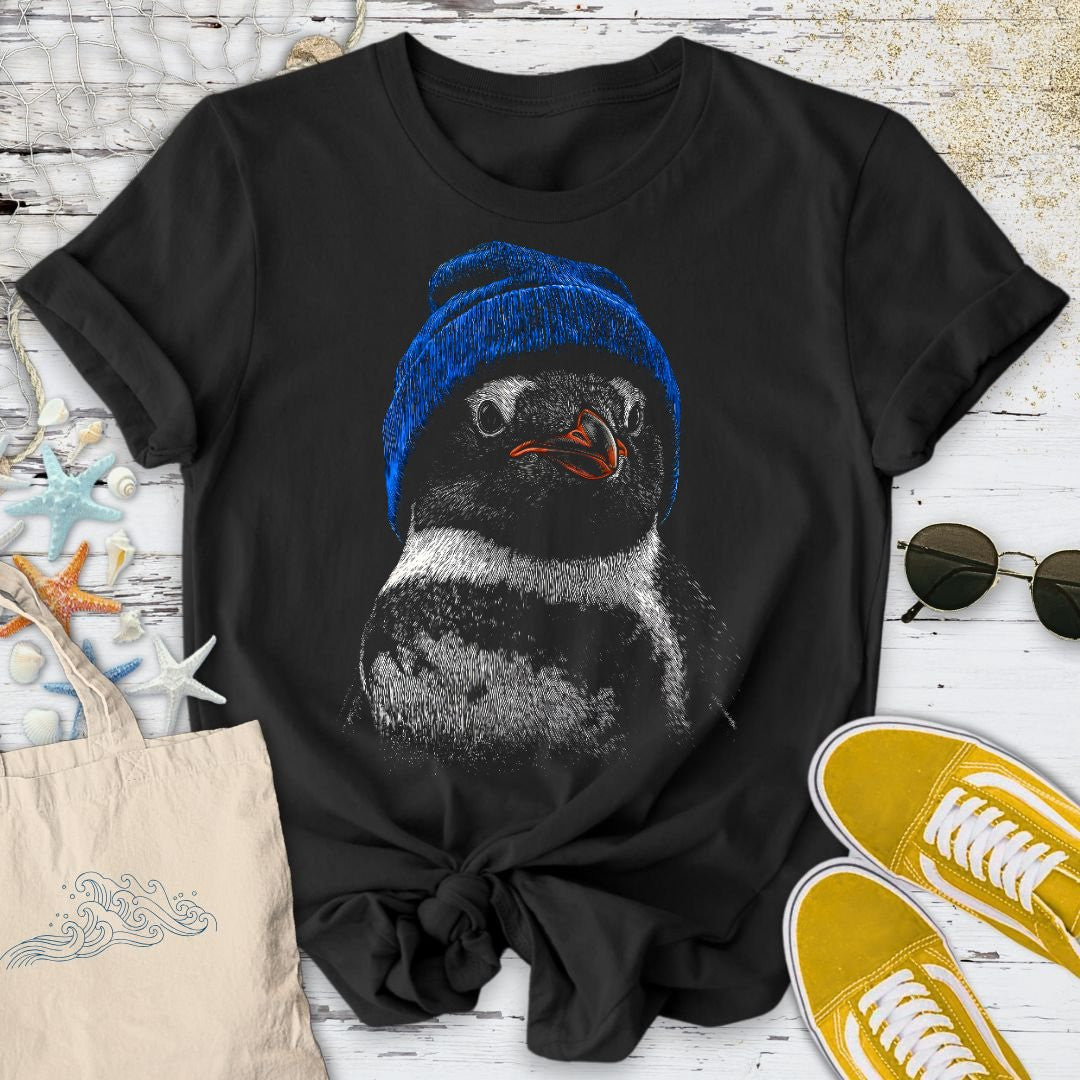 Winter Penguin T-Shirt - Ocean Graphic Tee - Gift for Ocean Lovers - Unisex