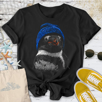 Winter Penguin T-Shirt - Ocean Graphic Tee - Gift for Ocean Lovers - Unisex