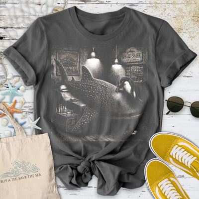 Whale Shark Tattoo T-Shirt - Ocean Graphic Tee - Gift for Ocean Lovers - Unisex