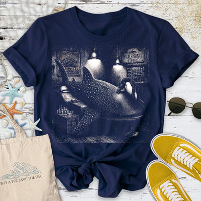 Whale Shark Tattoo T-Shirt - Ocean Graphic Tee - Gift for Ocean Lovers - Unisex