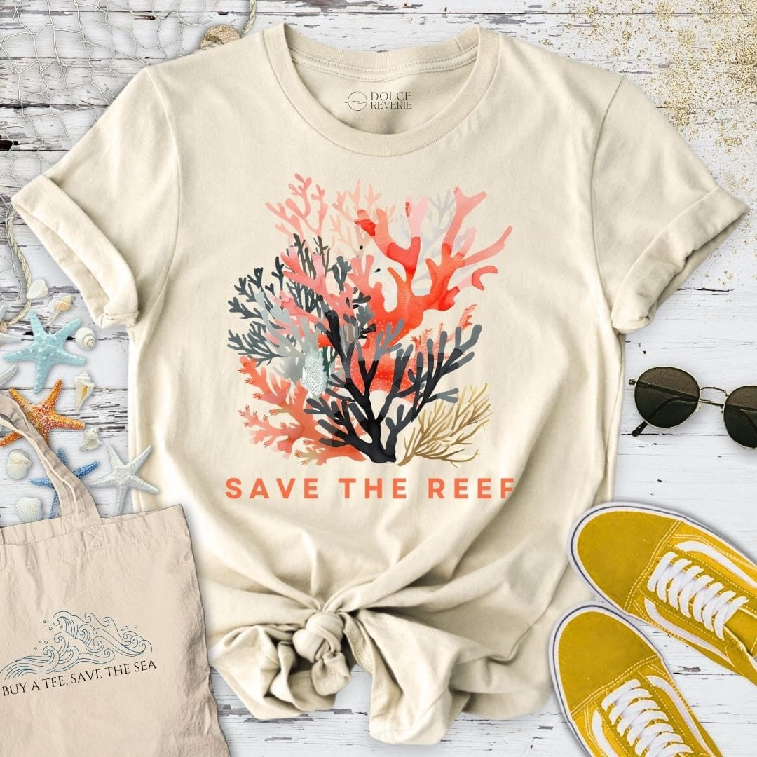 Save The Reef T-Shirt - Ocean Graphic Tee - Gift for Ocean Lovers - Unisex