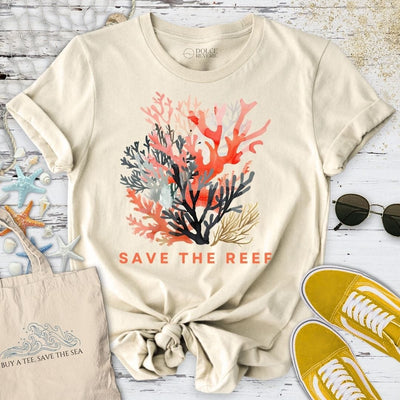 Save The Reef T-Shirt - Ocean Graphic Tee - Gift for Ocean Lovers - Unisex