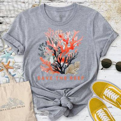 Save The Reef T-Shirt - Ocean Graphic Tee - Gift for Ocean Lovers - Unisex