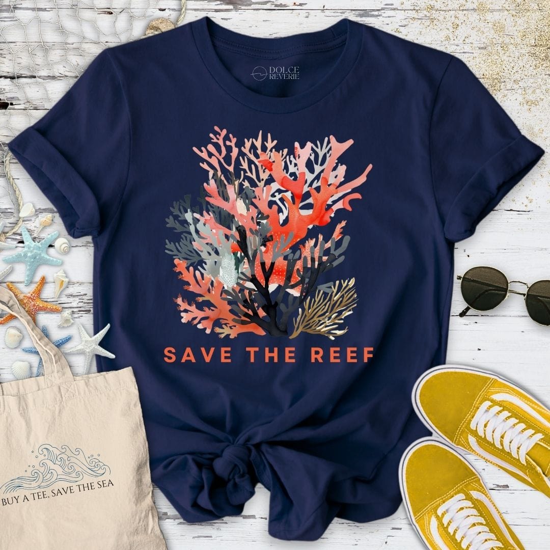 Save The Reef T-Shirt - Ocean Graphic Tee - Gift for Ocean Lovers - Unisex