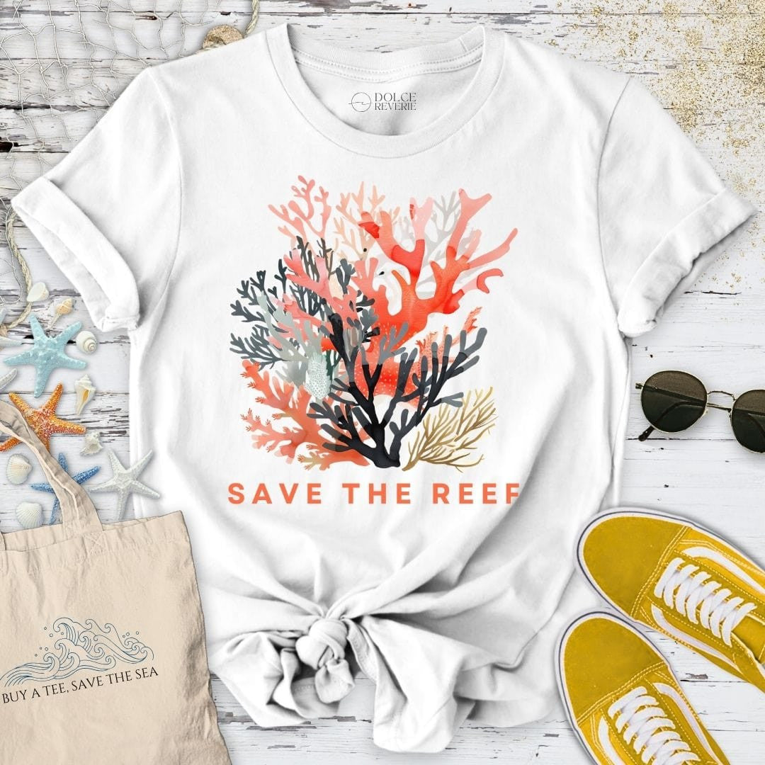 Save The Reef T-Shirt - Ocean Graphic Tee - Gift for Ocean Lovers - Unisex