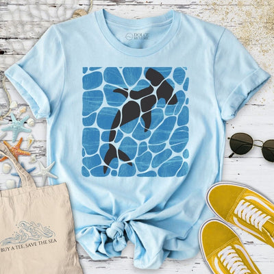 Swimming Hammerhead Shark T-Shirt - Ocean Graphic Tee - Gift for Ocean Lovers - Unisex