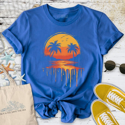 Melting Sunset T-Shirt - Ocean Graphic Tee - Gift for Ocean Lovers - Unisex