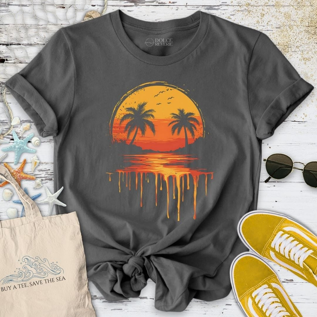 Melting Sunset T-Shirt - Ocean Graphic Tee - Gift for Ocean Lovers - Unisex