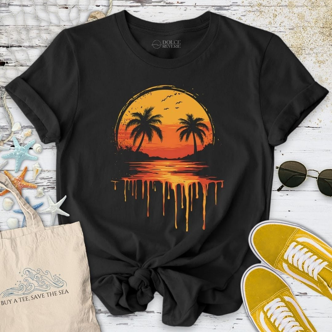 Melting Sunset T-Shirt - Ocean Graphic Tee - Gift for Ocean Lovers - Unisex