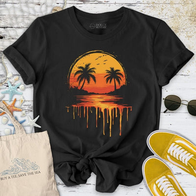 Melting Sunset T-Shirt - Ocean Graphic Tee - Gift for Ocean Lovers - Unisex