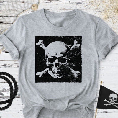 Pirate Skull T-Shirt - Ocean Graphic Tee - Gift for Ocean Lovers - Unisex