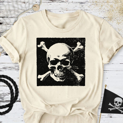 Pirate Skull T-Shirt - Ocean Graphic Tee - Gift for Ocean Lovers - Unisex