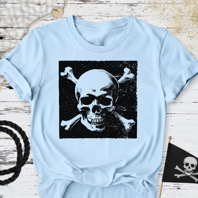 Pirate Skull T-Shirt - Ocean Graphic Tee - Gift for Ocean Lovers - Unisex