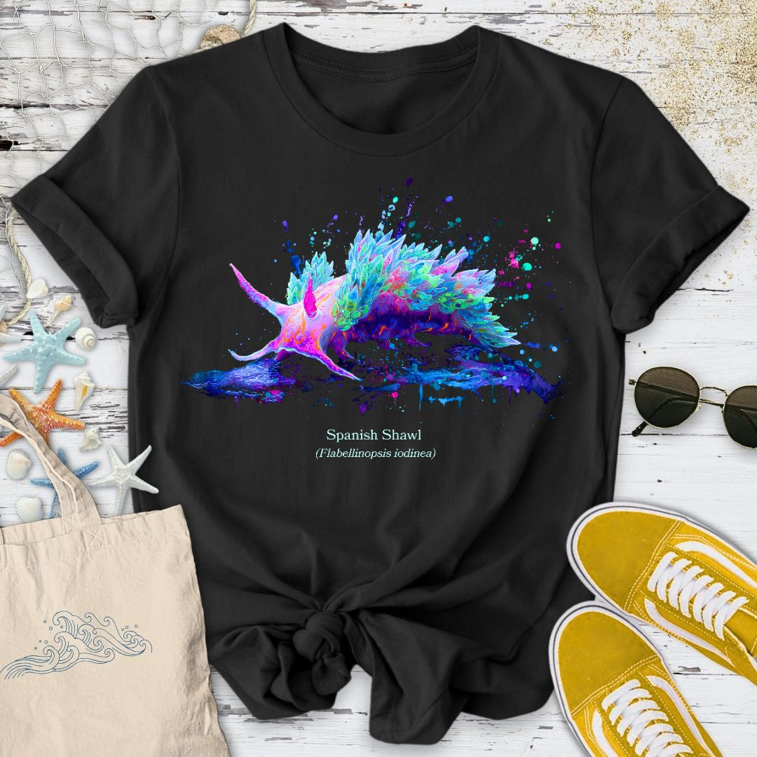 Spanish Shawl, Nudibranch T-Shirt - Ocean Graphic Tee - Gift for Ocean Lovers - Unisex