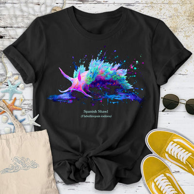 Spanish Shawl, Nudibranch T-Shirt - Ocean Graphic Tee - Gift for Ocean Lovers - Unisex