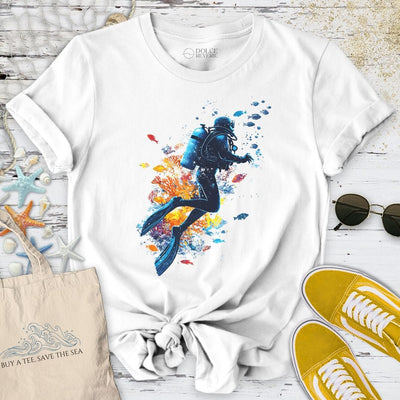 Scuba Diving T-Shirt - Ocean Graphic Tee - Gift for Ocean Lovers - Unisex