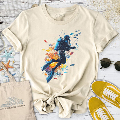 Scuba Diving T-Shirt - Ocean Graphic Tee - Gift for Ocean Lovers - Unisex