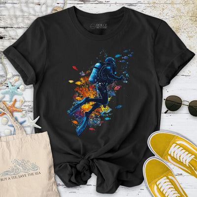 Scuba Diving T-Shirt - Ocean Graphic Tee - Gift for Ocean Lovers - Unisex