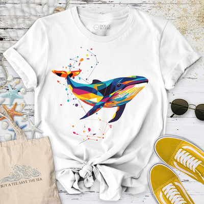 Geometric Whale T-Shirt - Ocean Graphic Tee - Gift for Ocean Lovers - Unisex