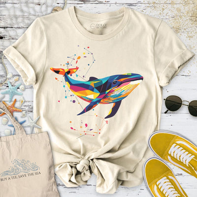Geometric Whale T-Shirt - Ocean Graphic Tee - Gift for Ocean Lovers - Unisex