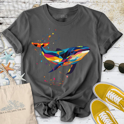 Geometric Whale T-Shirt - Ocean Graphic Tee - Gift for Ocean Lovers - Unisex