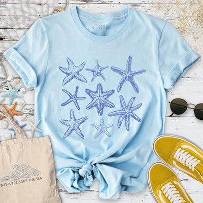 Vintage Starfish T-Shirt - Ocean Graphic Tee - Gift for Ocean Lovers - Unisex