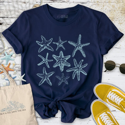 Vintage Starfish T-Shirt - Ocean Graphic Tee - Gift for Ocean Lovers - Unisex