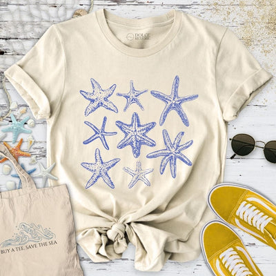 Vintage Starfish T-Shirt - Ocean Graphic Tee - Gift for Ocean Lovers - Unisex