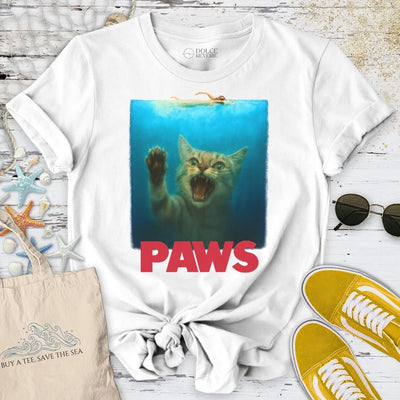 Paws T-Shirt - Ocean Graphic Tee - Gift for Ocean Lovers - Unisex
