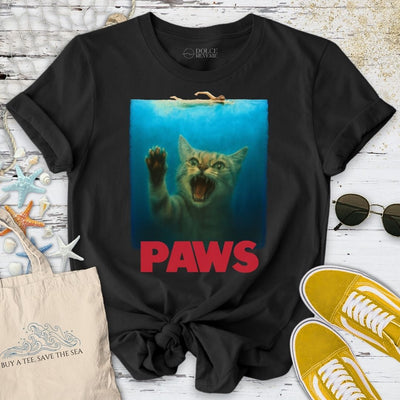 Paws T-Shirt - Ocean Graphic Tee - Gift for Ocean Lovers - Unisex