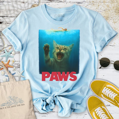 Paws T-Shirt - Ocean Graphic Tee - Gift for Ocean Lovers - Unisex