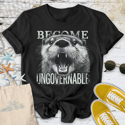 Ungovernable, Otter T-Shirt - Ocean Graphic Tee - Gift for Ocean Lovers - Unisex