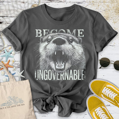 Ungovernable, Otter T-Shirt - Ocean Graphic Tee - Gift for Ocean Lovers - Unisex