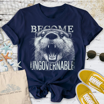 Ungovernable, Otter T-Shirt - Ocean Graphic Tee - Gift for Ocean Lovers - Unisex