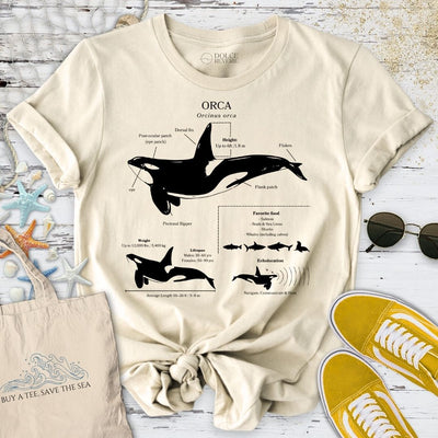 Orca Anatomy T-Shirt - Ocean Graphic Tee - Gift for Ocean Lovers - Unisex
