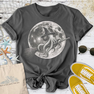 Witch Octopus T-Shirt - Ocean Graphic Tee - Gift for Ocean Lovers - Unisex