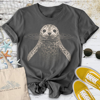 Swimming Seal T-Shirt - Ocean Graphic Tee - Gift for Ocean Lovers - Unisex