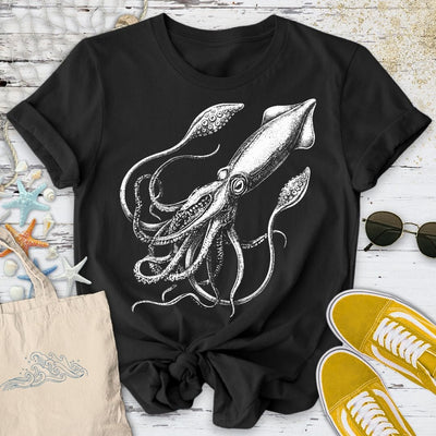 Giant Squid T-Shirt - Ocean Graphic Tee - Gift for Ocean Lovers - Unisex