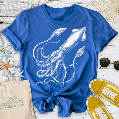Giant Squid T-Shirt - Ocean Graphic Tee - Gift for Ocean Lovers - Unisex
