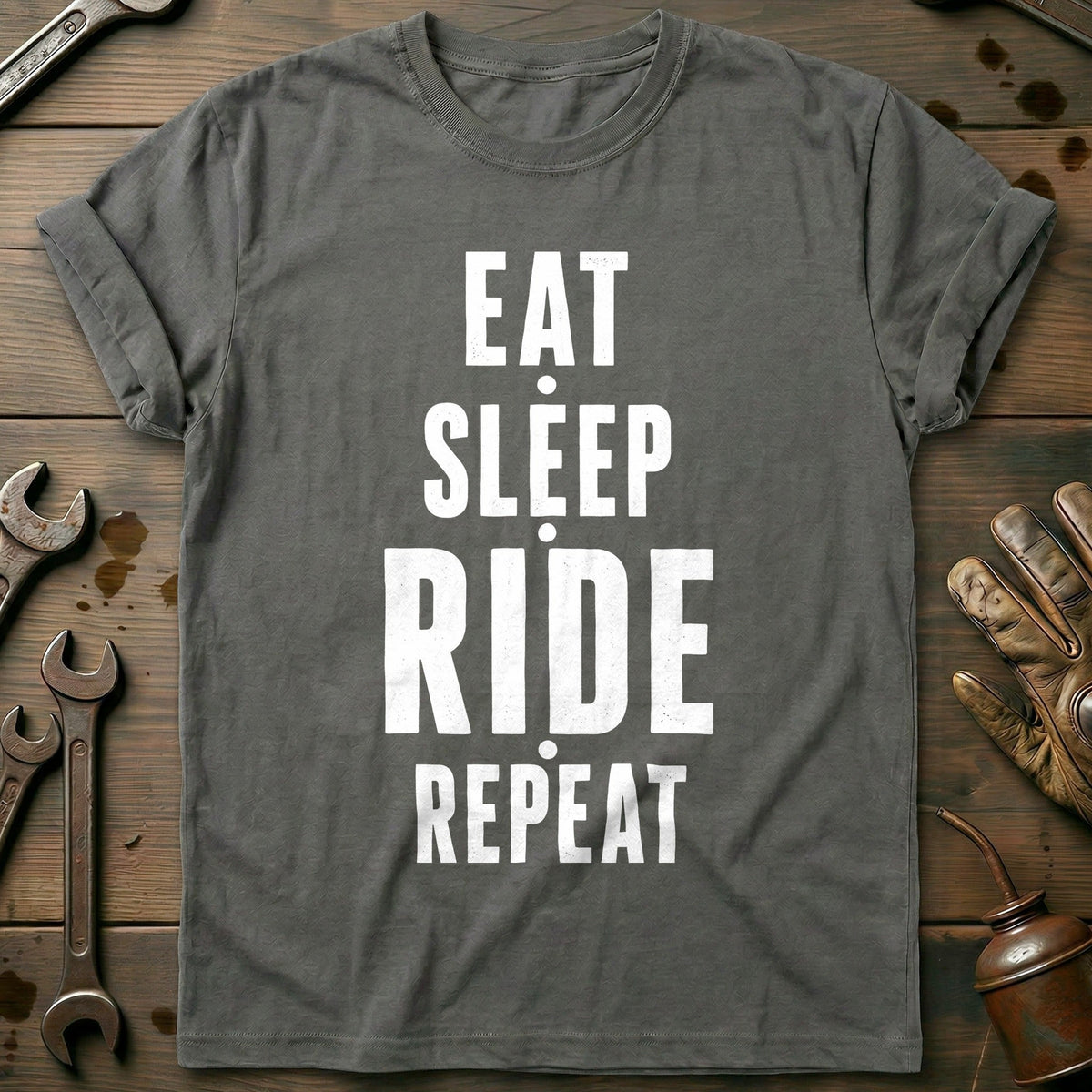Eat Sleep Ride Repeat 22 Motorcycle T-Shirt AU Gift For Biker