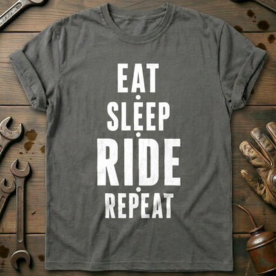 Eat Sleep Ride Repeat 22 Motorcycle T-Shirt AU Gift For Biker