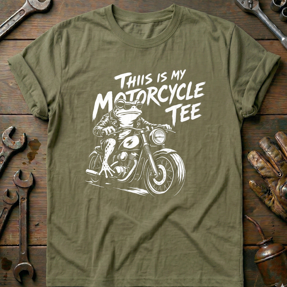 This is my Biker Frog 58 Motorcycle T-Shirt US Gift For Biker