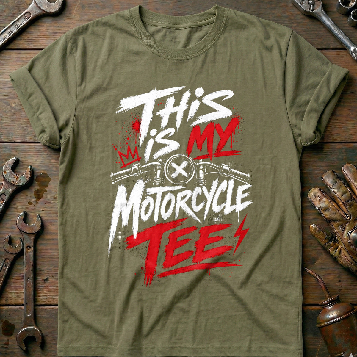 This is my Biker Frog 57 Motorcycle T-Shirt US Gift For Biker