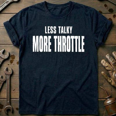 Less Talky More Throttle 86 Motorcycle T-Shirt AU Gift For Biker