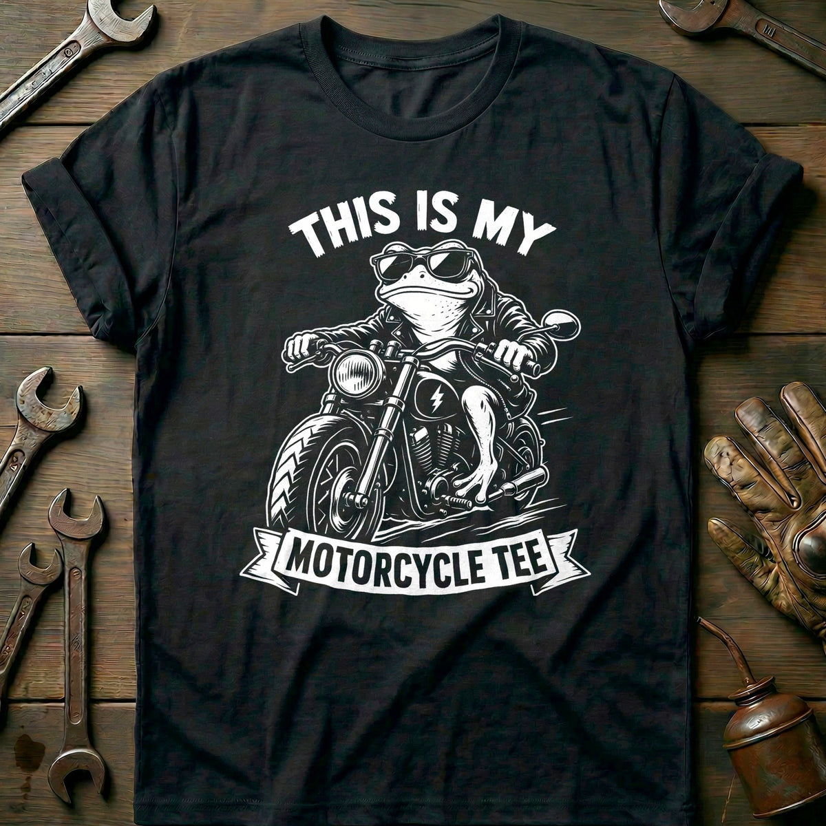 This is my Biker Frog 32 Motorcycle T-Shirt AU Gift For Biker