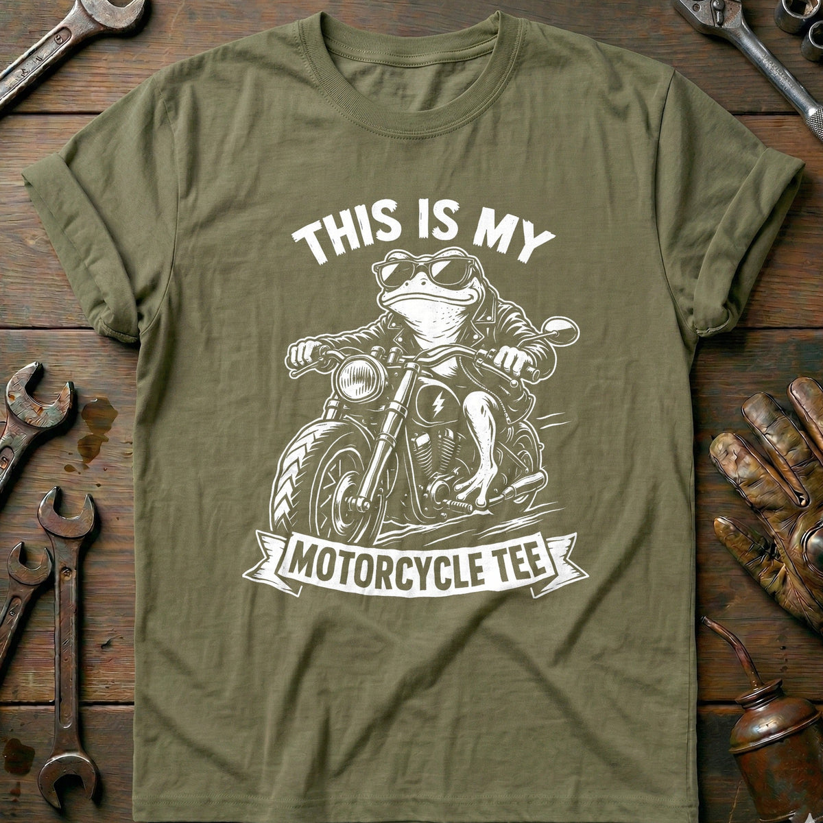 This is my Biker Frog 32 Motorcycle T-Shirt AU Gift For Biker