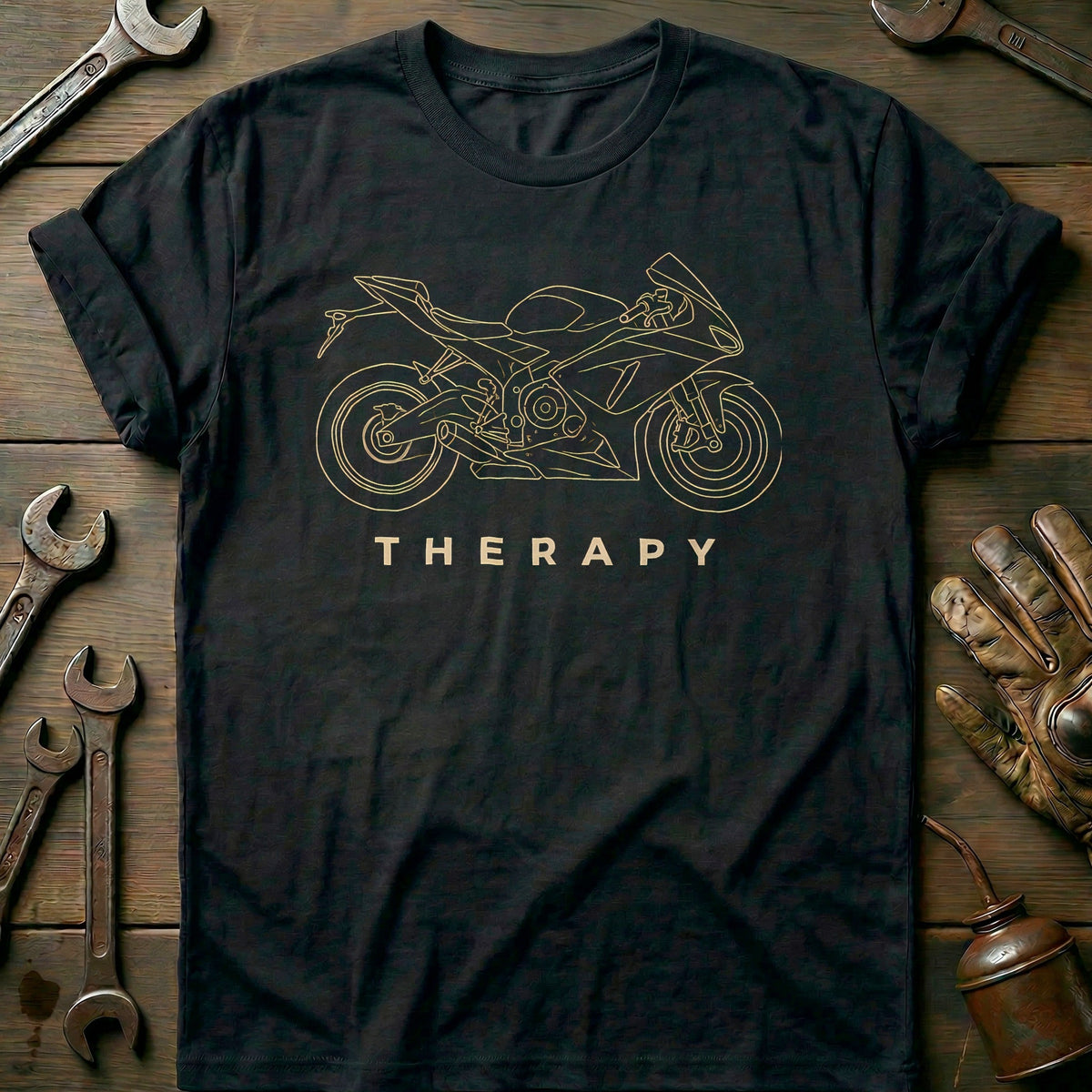 Sportbike Therapy 35 Motorcycle T-Shirt AU Gift For Biker
