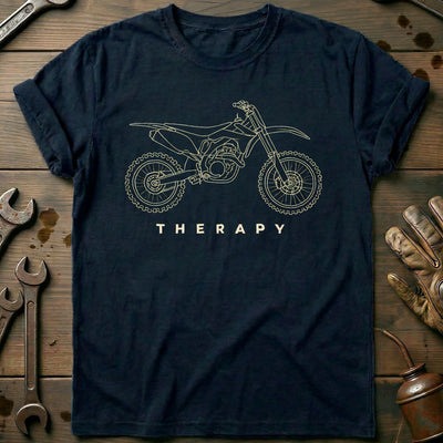 Motocross Therapy 34 Motorcycle T-Shirt AU Gift For Biker